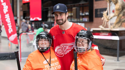 Red Wings honored to host Special Olympics Michigan athletes for practice, hockey skills clinic