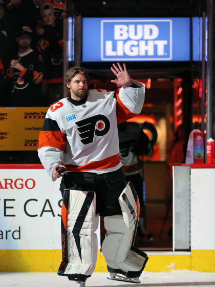 Samuel Ersson prisas av Philadelphia Flyers